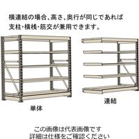 山金工業 ボルト式重量ラック1000kg/段 連結 10K8578ー5SPGR 1台(1個)（直送品）