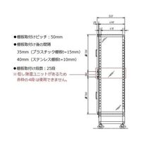 アズワン オートドライデシケーターFN 574×524×1770mm SP-SFN-PC 1台 1-5503-45（直送品）