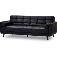 【車上渡し】SEKI RELAXFORM ソファベッド リーベ ET82 幅2040mm ブラック 321427 1台（直送品）