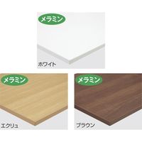 ストア・エキスプレス カフェテーブル メラミンタイプ ホワイト ブラック脚 6301-2002 1本（直送品）