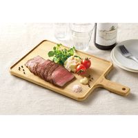 角利産業 KAKURI バンブーランチプレート取手付 長小 89202 1個（直送品）