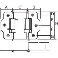 New Hikari (ニューヒカリ) ステンレス バネ丁番 両開 65 清水 2個（直送品）