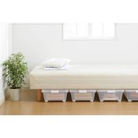 SANKA ベット下収納ケース BSB-75S ホワイト -WH 1セット(1個×4)