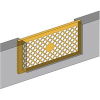 New Hikari (ニューヒカリ) 通風パネル（床下換気孔） 200×400 清水 10枚（直送品）