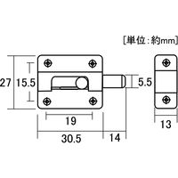 New Hikari (ニューヒカリ) 丸棒 塗青ラッチ 小 清水 10個（直送品）