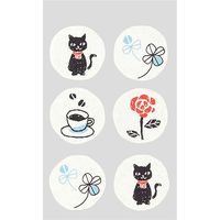 封筒 しあわせ 6枚入 クローバー柄 20464006 1セット（3冊） デザインフィル（直送品）