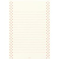 便箋 しあわせ 24枚入 ハート柄 20469006 1セット（3冊） デザインフィル（直送品）