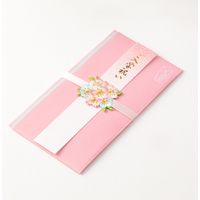 金封 お祝 門出 刺繍水引 桜柄 1枚入（中袋付） 25468006 1セット（2個） デザインフィル（直送品）