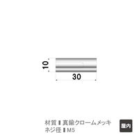 ファースト ポピック　かざりビス2本セット　ナットタイプ no10n30-2 1セット（2本）（直送品）