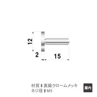 ファースト ポピック かざりビス4本セット ボルトタイプ no12b2-4 1セット(4本)（直送品）