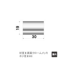 ファースト ポピック かざりビス2本セット ダブルナットタイプ no19wn30-2 1セット(2本)（直送品）