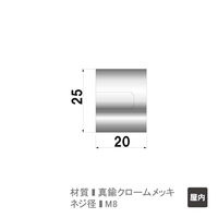 ファースト ポピック かざりビス4本セット ナットタイプ no25n20-4 1セット(4本)（直送品）