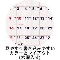 エムプラン 【2021年4月はじまり】ベーシック 卓上カレンダー 3ヶ月 205207 1セット（2冊）（直送品）