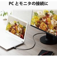 HDMIケーブル プレミアム 1.5m 4K対応高画質 イーサネット対応 スリムケーブル ブラック CAC-HDPS15BK エレコム 1個（直送品）