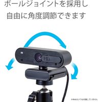 エレコム WEBカメラ用卓上スタンド/GoPro用アダプタ付属/ブラック UCAM-DSARMBK 1個