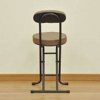 エイ・アイ・エス 折畳座厚チェア 背あり ブラウン AATN-200 BR 1脚（直送品）