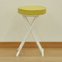 エイ・アイ・エス 折畳座厚チェア 背無し グリーン AATN-230 GN 1脚（直送品）