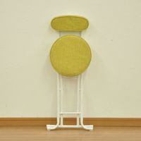 エイ・アイ・エス 折畳座厚チェア 背あり グリーン AATN-220 GN 1脚（直送品）