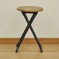 エイ・アイ・エス 木製折畳チェア 背無し ブラウン AAWO-110 BR 1脚（直送品）