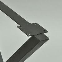 エイ･アイ･エス テーブルキッツ用 テーブル脚 X型 幅630×奥行85×高さ670mm ブラック TBK-X BK 1セット（直送品）