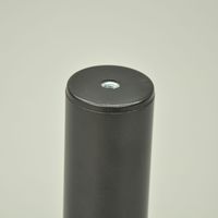 エイ･アイ･エス 金属丸脚 幅85×奥行85×高さ650mm ブラック TCL-650 BK 1セット(4本入)（直送品）