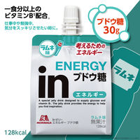 inゼリー（インゼリー） エネルギー ブドウ糖 ラムネ味 1セット（1個（180g）×6） 考えるためのエネルギー補給 森永製菓