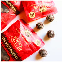 トム＆ルーク フルーツ＆ナッツチョコレートスナックボール ダークストロベリー8個 1袋 チョコレート
