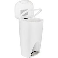 アントレックス Umbra ブリムカン ペダル式ゴミ箱 50L ホワイト 1個（直送品）