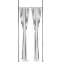 umbra エニウエア ロッドレム 91.4-167.6cm ニッケル 21012718765 1台