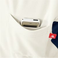 明石スクールユニフォームカンパニー 男女兼用ニットスクラブ ネイビー UZL3092-5-M 1枚　スクラブ（直送品）