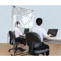 アーテック スタンディングパーテーション台170 透明ビニールシート付 51366 1セット