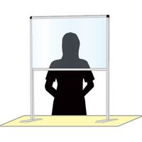 常磐精工 ブラックパーテーションスタンド600X1100ハイ (塩ビ仕様) BHBPH600X1100E 1台（直送品）