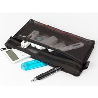 デザインフィル メッシュペンポーチ 黒 41487006 1セット(2個)