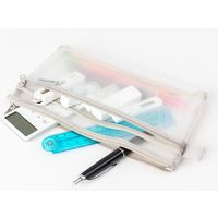 デザインフィル メッシュペンポーチ グレー 41488006 1セット(2個)