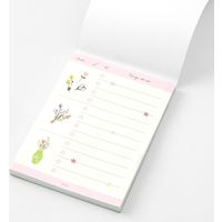 デザインフィル メモ やることリスト 80枚入 ドライフラワー柄 91209623 1セット(1冊×5)