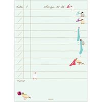 デザインフィル メモ やることリスト 80枚入 トリ柄 91802106 1セット(1冊×5)