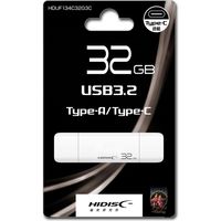 磁気研究所 USB3.2 Type-Cメモリ-Type-Aコネクタ搭載 キャップ式32GB HDUF134C32G3C 1個