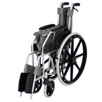 スーパーメイト アルミ製車椅子　ラクーナL　自走式　1台（直送品）