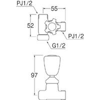 SANEI 分岐バルブ 4973987119262 1個（直送品）
