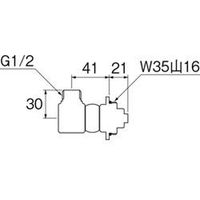 SANEI 洗浄便座取付アダプター 4973987129124 1個（直送品）