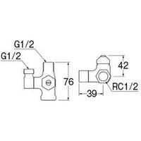 SANEI Ｄ式分岐バルブ 4973987129476 1個（直送品）