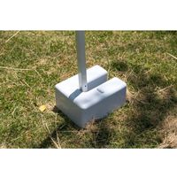 日本ハンガーボード U型ベースウェイト10kg グレー BW-10GRY 1セット(10個)（直送品）