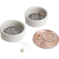 アントレックス Umbra テソラ ジュエリーボックス 幅130×奥行130×高さ105mm コンクリート/コパー 1個（直送品）