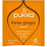 【ノンカフェイン】  【パッカハーブス】 スリージンジャー有機ハーブティー 36g×20袋【オーガニック】 U1-16 8個（直送品）