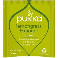 日仏貿易 【パッカハーブス】レモングラス＆ジンジャー 有機ハーブティー 36g×20袋(カフェインフリー)【オ U1-18 8個（直送品）