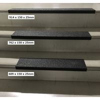 セーフラン安全用品 階段用滑り止めカバー 762×150×25mm 黒 木材設置用ネジ付属 12088-W 1個（直送品）