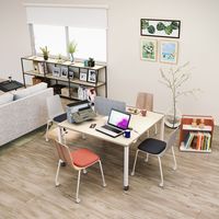 【組立設置込】コクヨ ミケット 会議椅子 塗装脚 キャスター脚 座パッドなし PPシート ブラック×ホワイト 1脚（直送品）