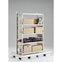 TRUSCO 災害備蓄ラック スチールラック M2型 W1760×D600×H2100 5段 連結 M2-DS7665B 1台(1個)（直送品）