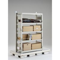 TRUSCO 災害備蓄ラック スチールラック M3型 W1500×D571×H1800 5段 単体 M3-DS6565 1台(1個)（直送品）