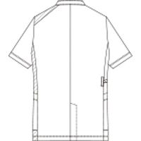 KAZEN スクラブジャケット半袖(男女兼用) 766-48 LL 1枚　スクラブ（直送品）